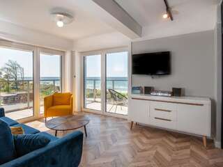 Отели типа «постель и завтрак» Al Mare - Apartamenty i pokoje Сарбиново Апартаменты Делюкс с балконом и видом на море-1